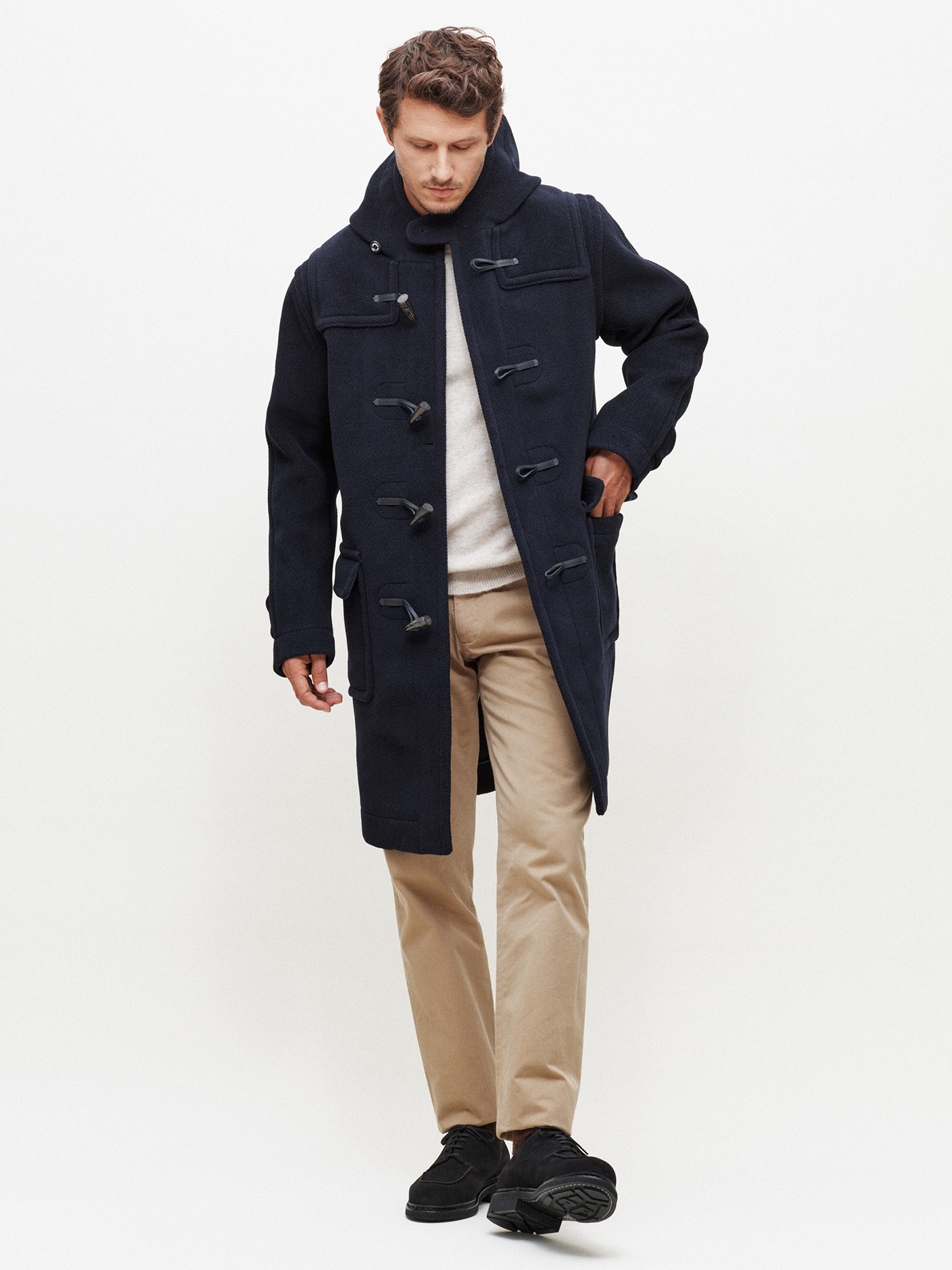 ジャケット・アウター Invertere Wool Herringbone Duffle Coat Invertere Wool Herringbone Duffle Coat（Duffle coat